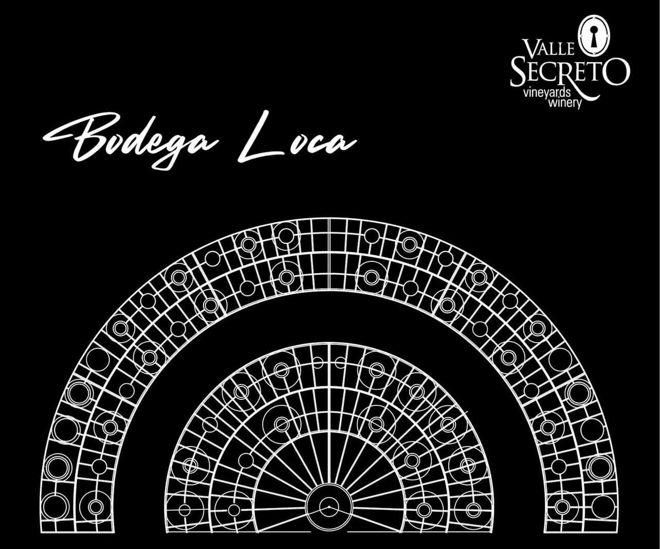 Plano de la Bodega Loca, diseño semicircular en AutoCAD